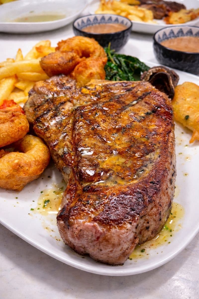T bone steak.